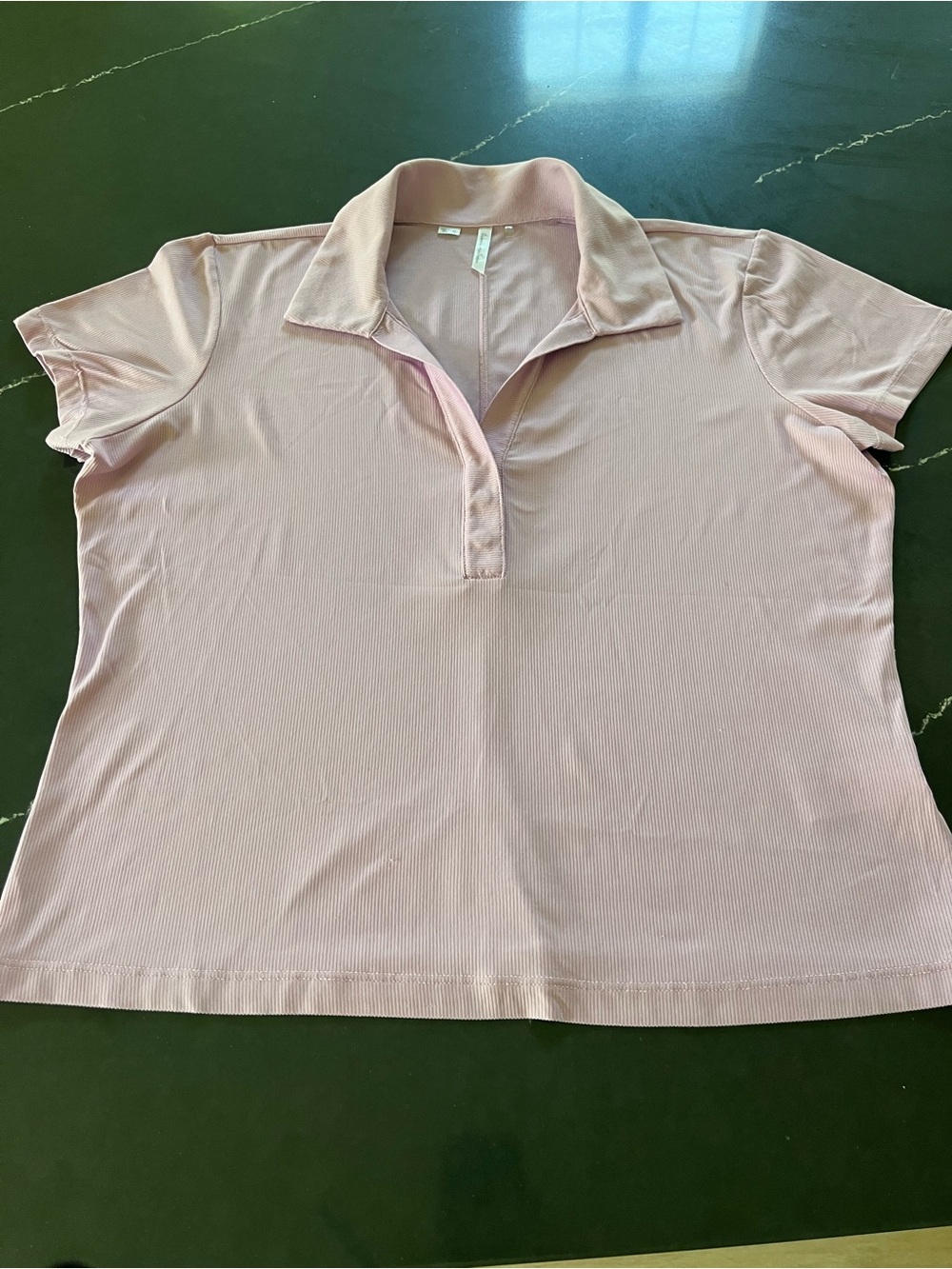 Travis Matthew Women’s Ribbed Lavender Golf/Tennis Polo Sz XL